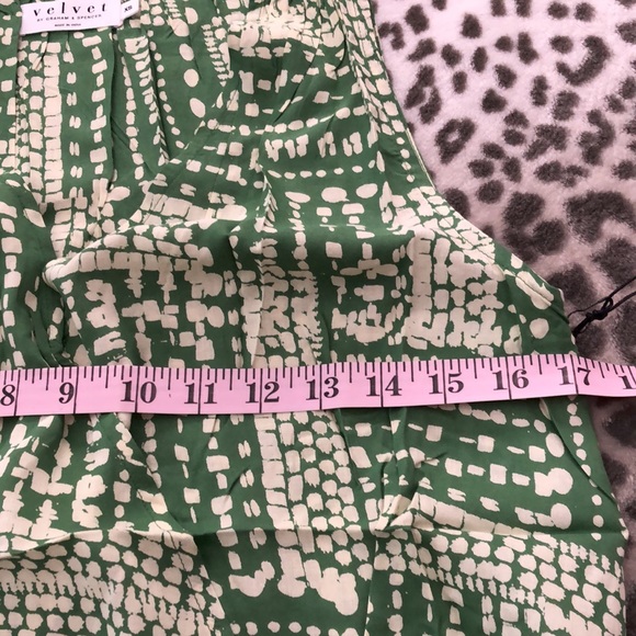 Velvet by Graham & Spencer Zita Blouse Tank Top in Green Size XS - Picture 10 of 16